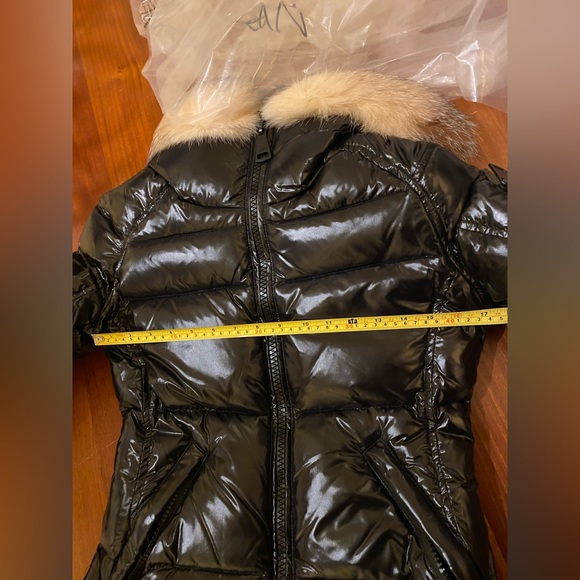 Sam. Blake Fur-Trim Puffer Down Jacket Jet - Picture 6 of 8